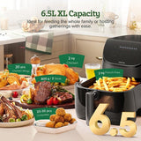 CHEFREE AF500 1700 W 6,5 L ilmakeitin, älykkäällä lämpömittarilla