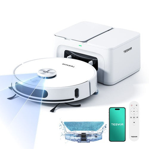 Tesvor S8 Max robotti-imuri, 3-in-1-imuri/lakaisu-/moppilaite, 8000Pa