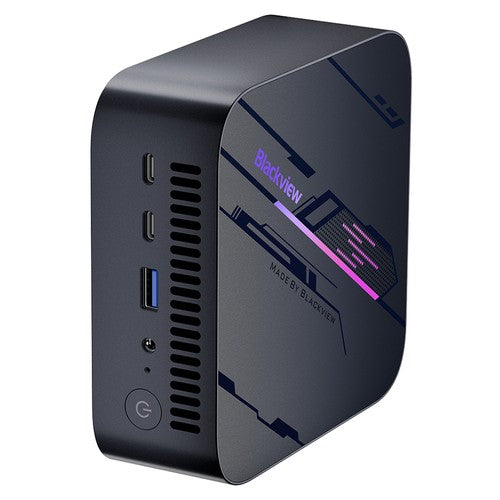 Blackview MP100 Mini PC, AMD Ryzen 7 5700U 8 ydintä, maks. 4,3 GHz, 16 Gt RAM, 512 Gt SSD