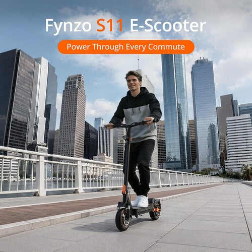 Fynzo S11 kokoontaitettava sähköskootteri, 1100 W:n huippumoottori, 48 V 15,6 Ah