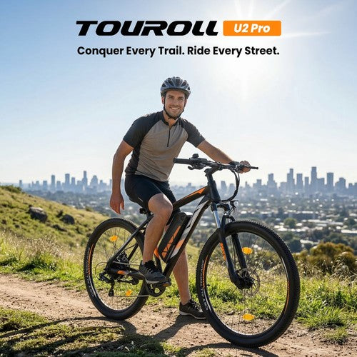 Touroll U2 Pro sähköpyörä, 750 W:n maksimiteho moottorilla, 48 V 15 Ah