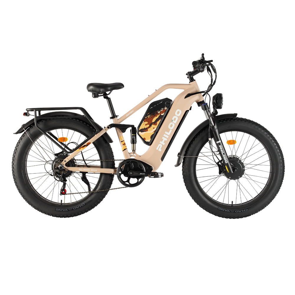 PHILODO Jumbo Dual Motor Dual Battery Full Suspension -sähköpyörä