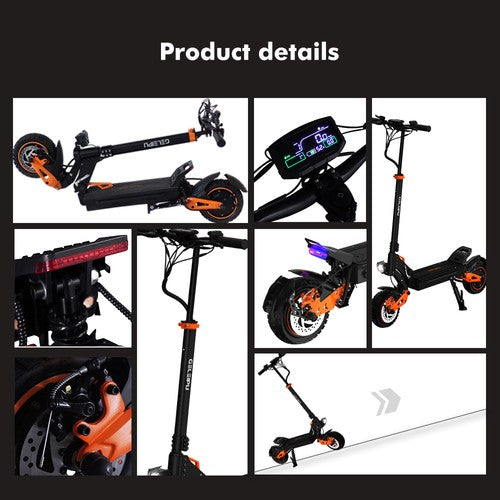 GELEIPU Z1 Pro -sähköpotkulauta 1200W*2, 52V 20Ah