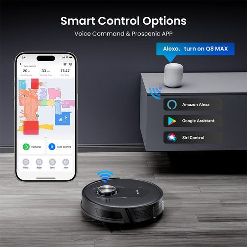 Proscenic Q8 Max+ robotti-imuri ja moppi 8000Pa