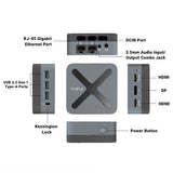 MINIX NEO Z97 Mini PC, Intel N97 4 ydintä, enintään 3,6 GHz, 12 Gt LPDDR5X RAM-muistia, 512 Gt SSD