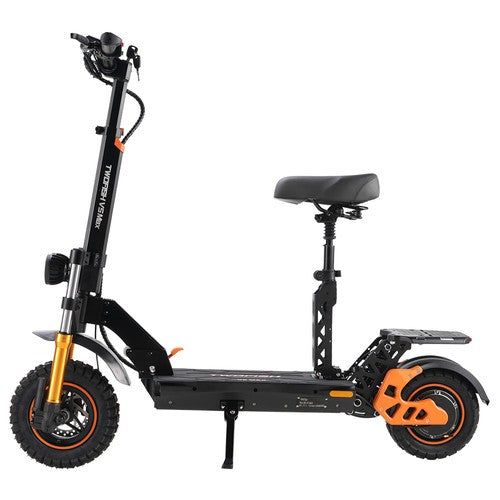 TWOFISH V5 MAX sähköpotkulauta satulassa, 800 W moottori, 48 V 18 Ah