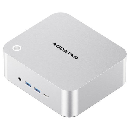 AOOSTAR MACO Mini PC, AMD Ryzen 7 Pro 6850H 8 ydintä, maks. 4,7 GHz, 24 Gt LPDDR5 RAM, 1 Tt SSD