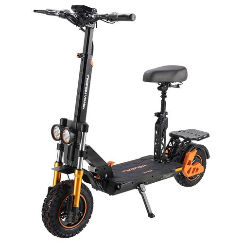 TWOFISH V5 MAX sähköpotkulauta satulassa, 800 W moottori, 48 V 18 Ah