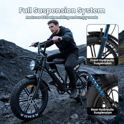 AtlasTrek V8 Max -sähköpyörä 48V 15Ah 500W