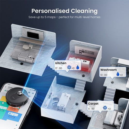Proscenic Q8 Max+ robotti-imuri ja moppi 8000Pa