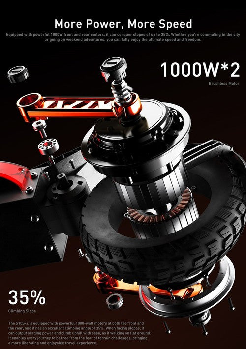 Joyor S10-S-Z Sähköpotkulauta 18Ah 1000W*2