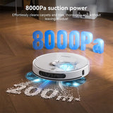 Tesvor S8 Max robotti-imuri, 3-in-1-imuri/lakaisu-/moppilaite, 8000Pa