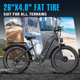 FENGQS H2 Pro -sähköpyörä, 2*1000 W moottori, 52 V 20 Ah