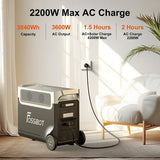 FOSSiBOT F3600 Pro kannettava virtalähde, 3840 Wh LiFePO4-akku, maks. 11520 Wh laajennuskapasiteetti, 3600 W