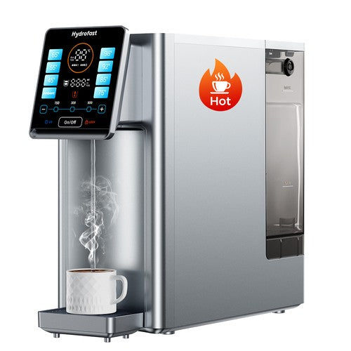 Hydrofast W100 -pöytätason vedenpuhdistin kuumalla ja ympäröivällä vedellä
