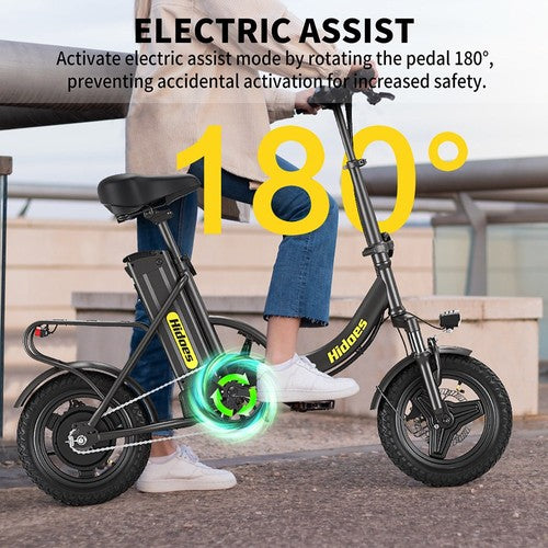 Hidoes C5 taitettava sähköpyörä, 350 W moottori, 36 V 10,4 Ah