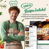 CHEFREE AF500 1700 W 6,5 L ilmakeitin, älykkäällä lämpömittarilla