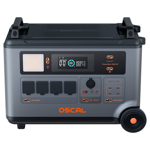 Oscal PowerMax 3600SE -kannettava voimalaitos, 3600 Wh