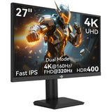 TITAN ARMY P2712V -pelinäyttö, 27 tuuman nopea IPS, 3840×2160@160Hz ja 1920×1080@320Hz