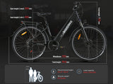 SAMEBIKE RS-A01 Pro-T sähköinen kaupunkipyörä