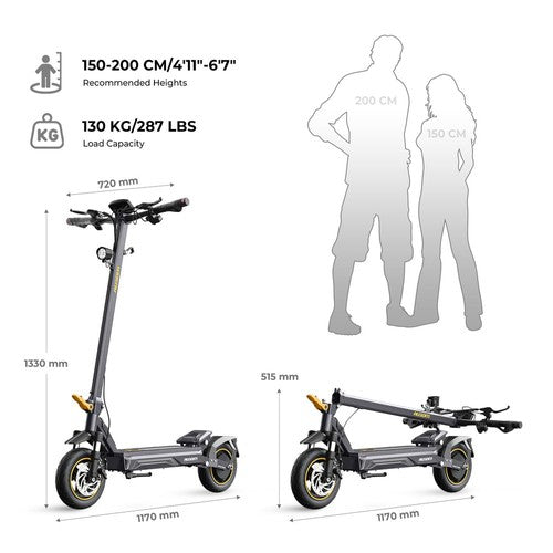 Ausom K20 -sähköskootteri 1100W