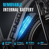 FENGQS H2 Pro -sähköpyörä, 2*1000 W moottori, 52 V 20 Ah