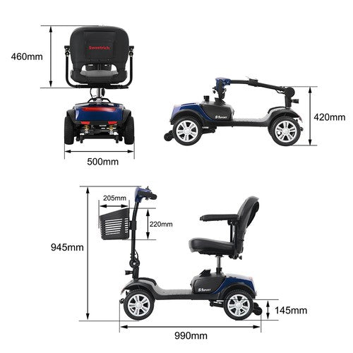 Sweetrich S1 Sport -senioriskootteri 300W