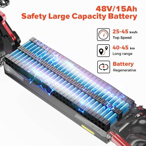 iScooter iX4 10-tuumainen sähköpotkulauta 800W