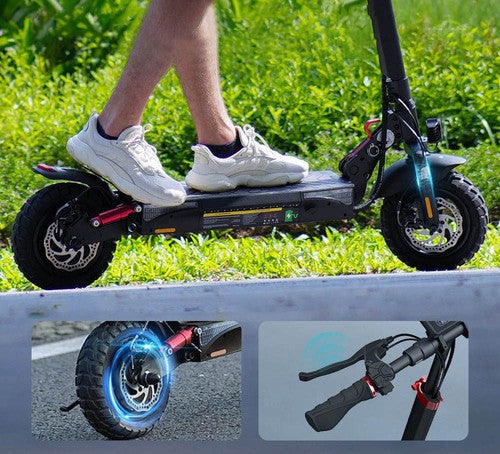 iScooter iX3 Taittuva Sähköpotkulauta Ilmarenkailla 800W