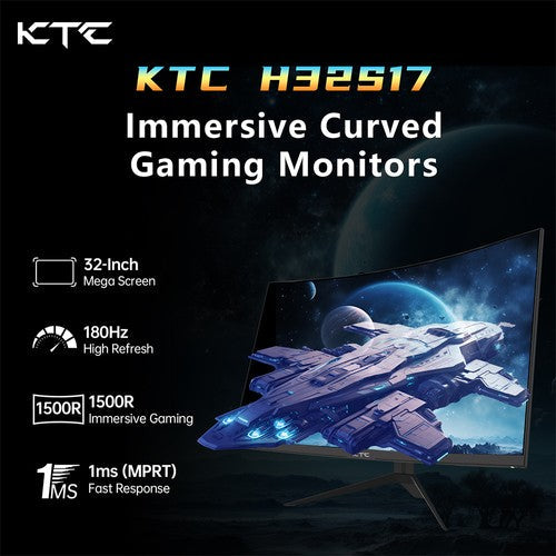 KTC H32S17 32 tuuman 1500R kaareva pelinäyttö