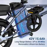 AOVOPRO EB60 -sähköpyörä, 15 Ah, 500 W