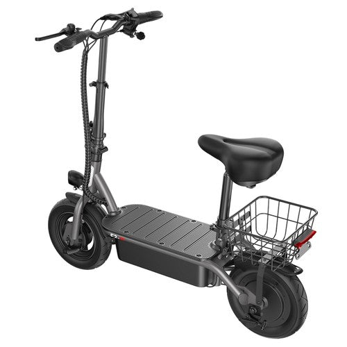 iScooter F2 sähköpotkulauta 500W istuimella ja takakorilla